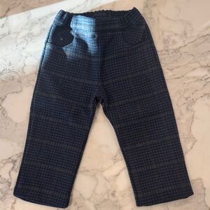 Kids Blue Checkered Pants